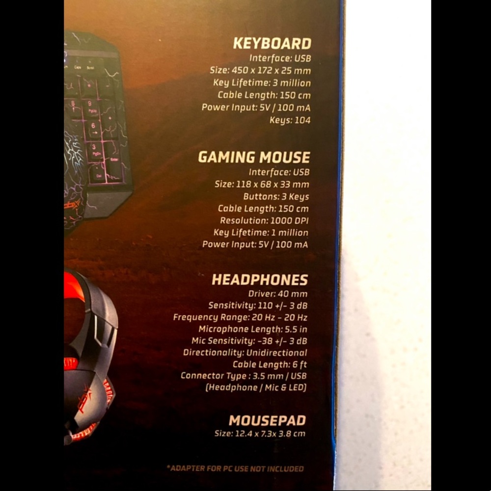 🍑PBX Ruckus 4-in-1 Pro Gaming Kit - Picture 5 of 16
